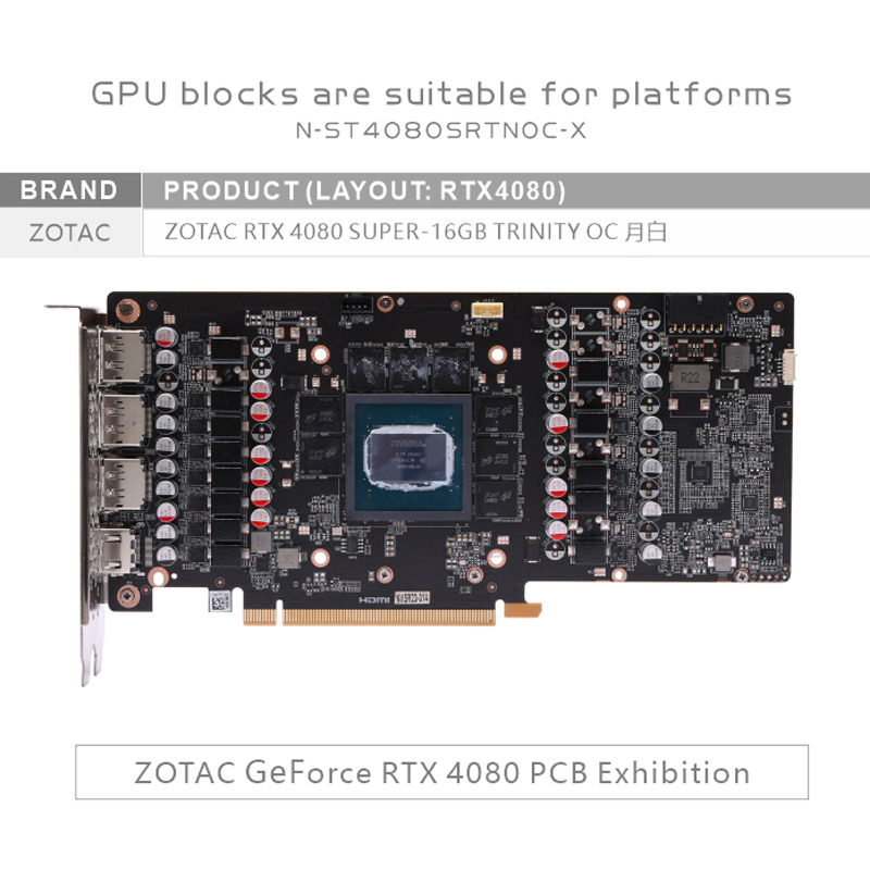Bykski N-ST4080SRTNOC-X GPU Bl - Rtx 4080 Water Cooling Block ulasan dan harga