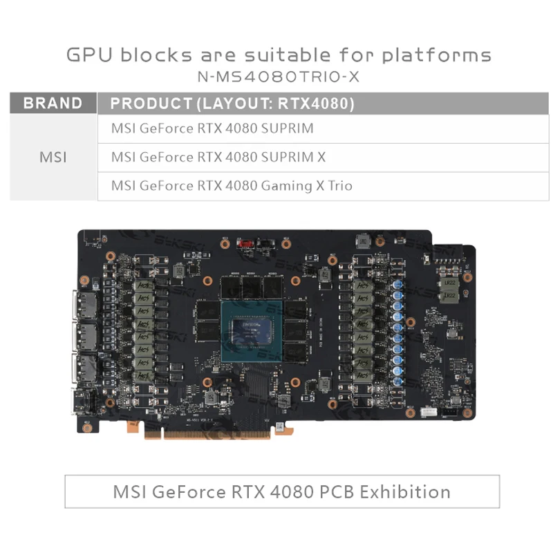 Bykski GPU Block for MSI RTX 4 - Rtx 4080 Water Cooling Block ulasan dan harga