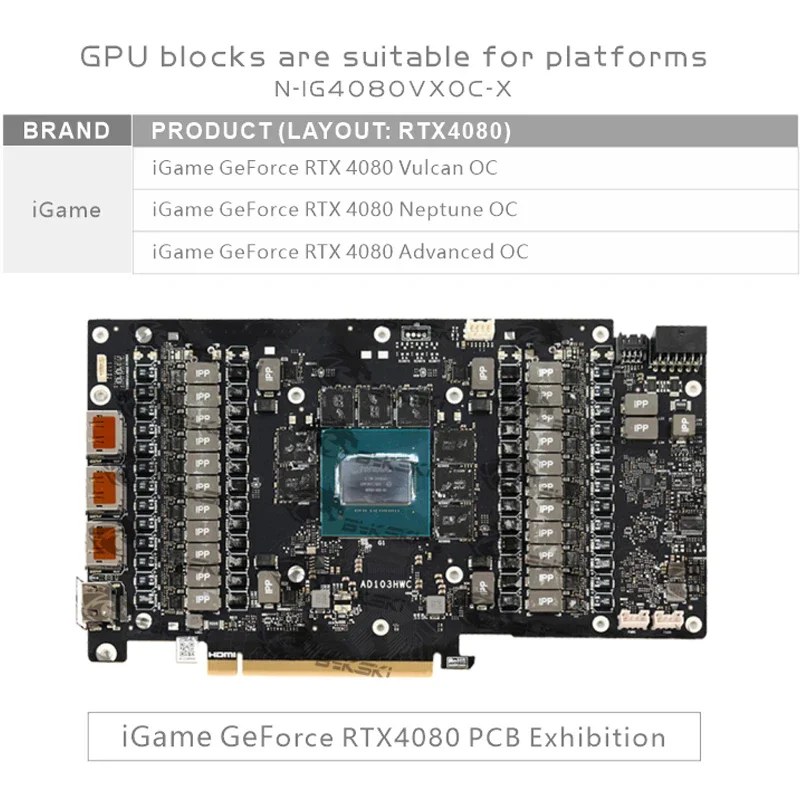 Bykski GPU Block for Colorful  - Rtx 4080 Water Cooling Block ulasan dan harga