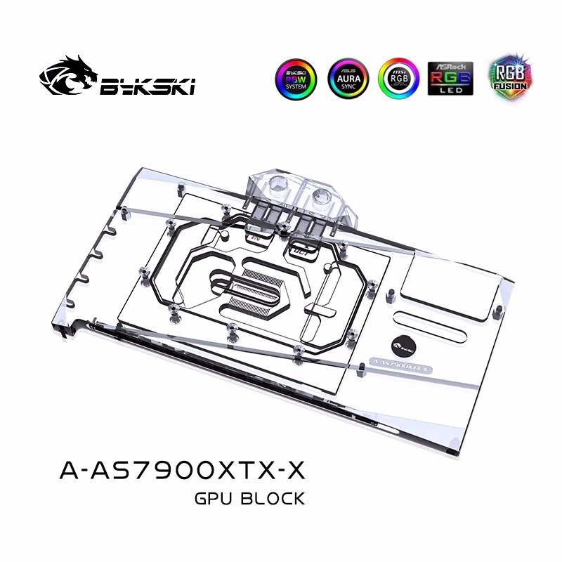 Bykski Water Block Use for ASU - Rx 7900 Xt 20Gb ulasan dan harga